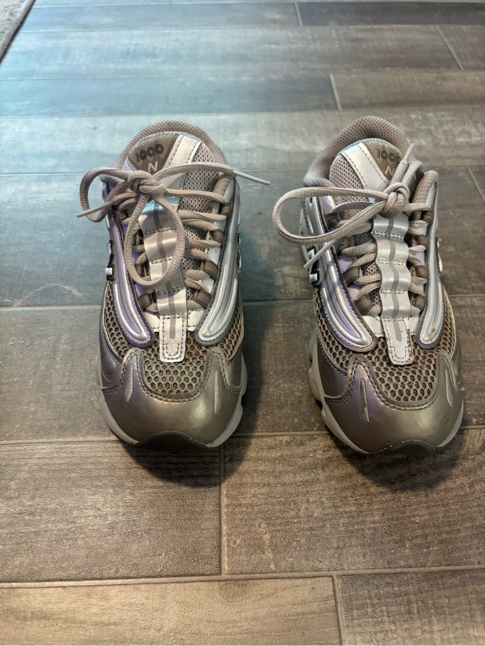 Nike Kids Gray and Silver Casual Sneakers